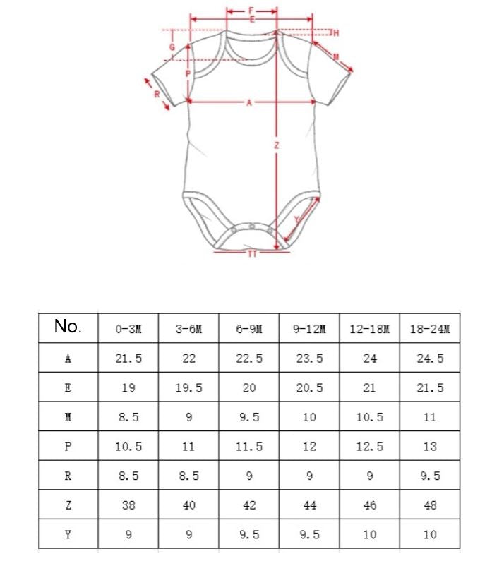 Sublimation Blank Baby Bodysuit