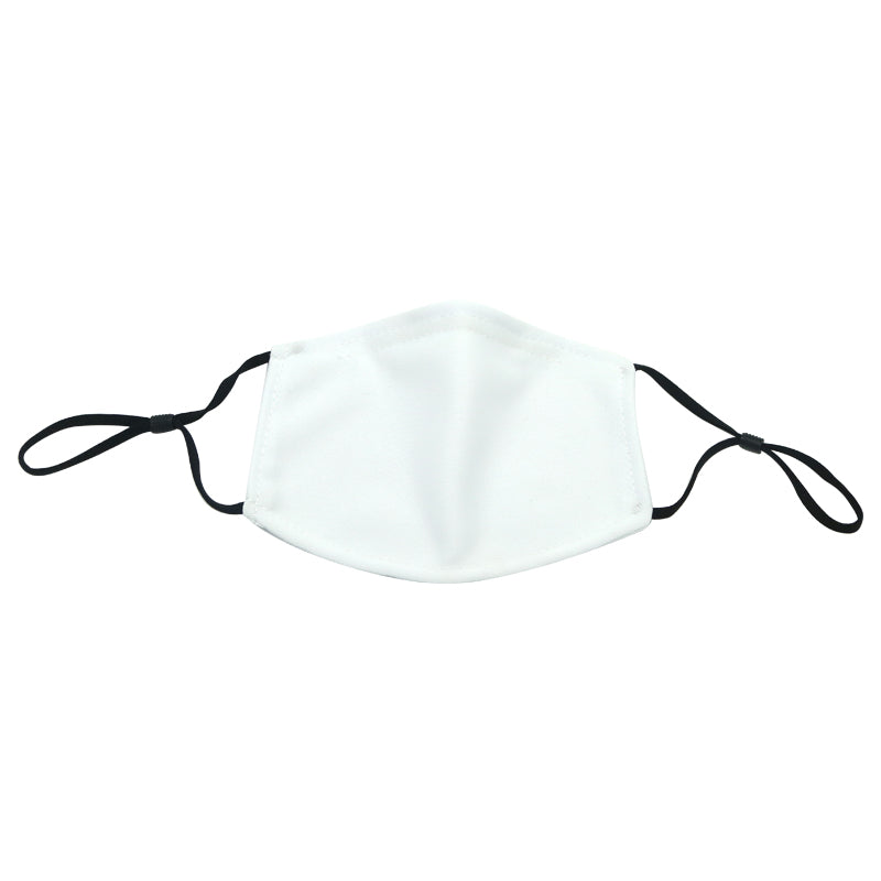 Sublimation Blank Mask with Filter Pocket and Nose Wire