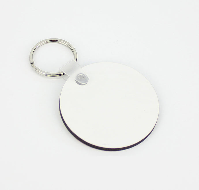 Sublimation Blank MDF Round Keychain (Double-Sided)