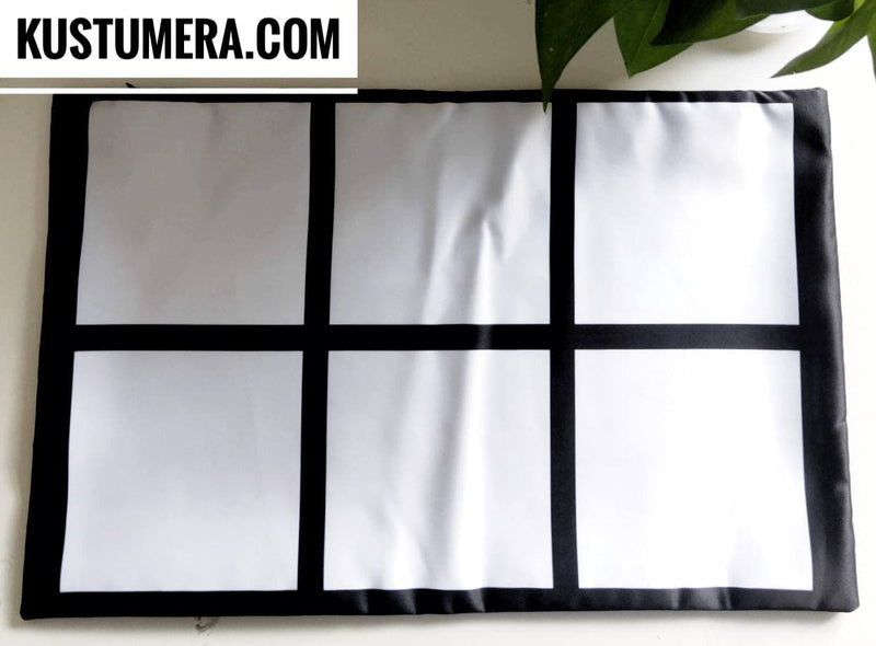 Sublimation Blank 6-Panel Pillow RECTANGLE