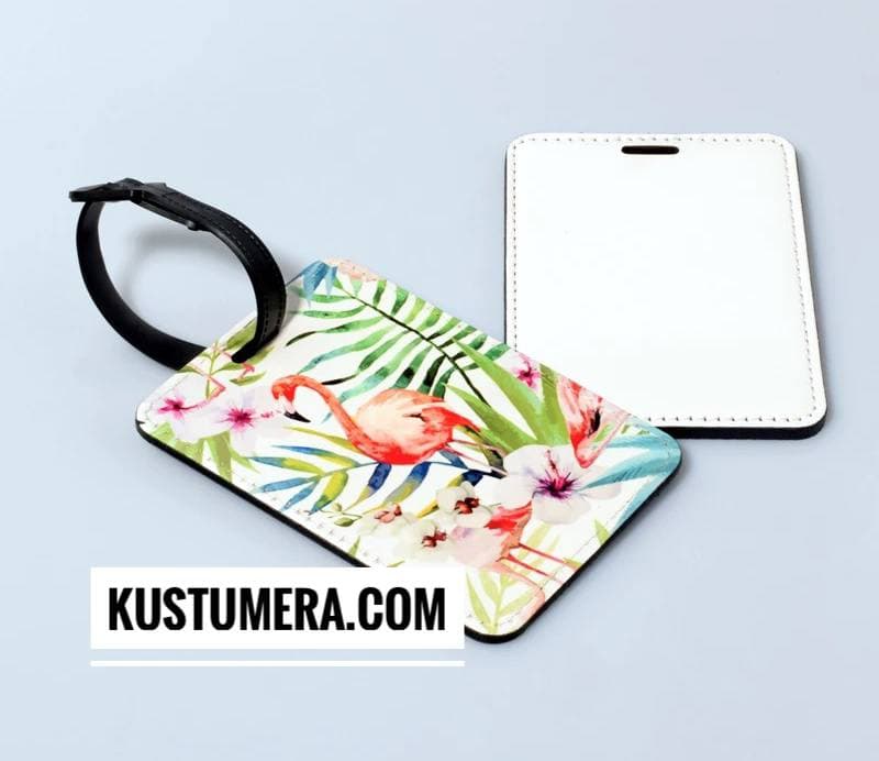 Sublimation Blank PU Leather Bag Luggage Tag (Double-Sided)