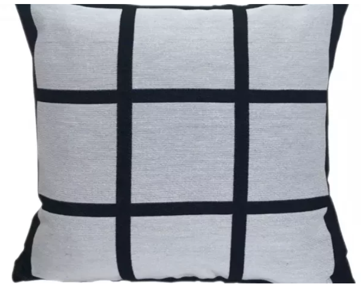 Blank 9 Panel Sublimation Pillow Case 16"x16" (Pack of 5PCS)