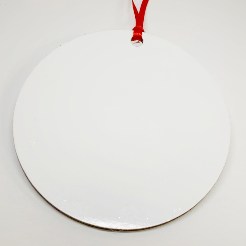 Blank Large Round MDF Ornament 4"x 4" DOUBLE-SIDED