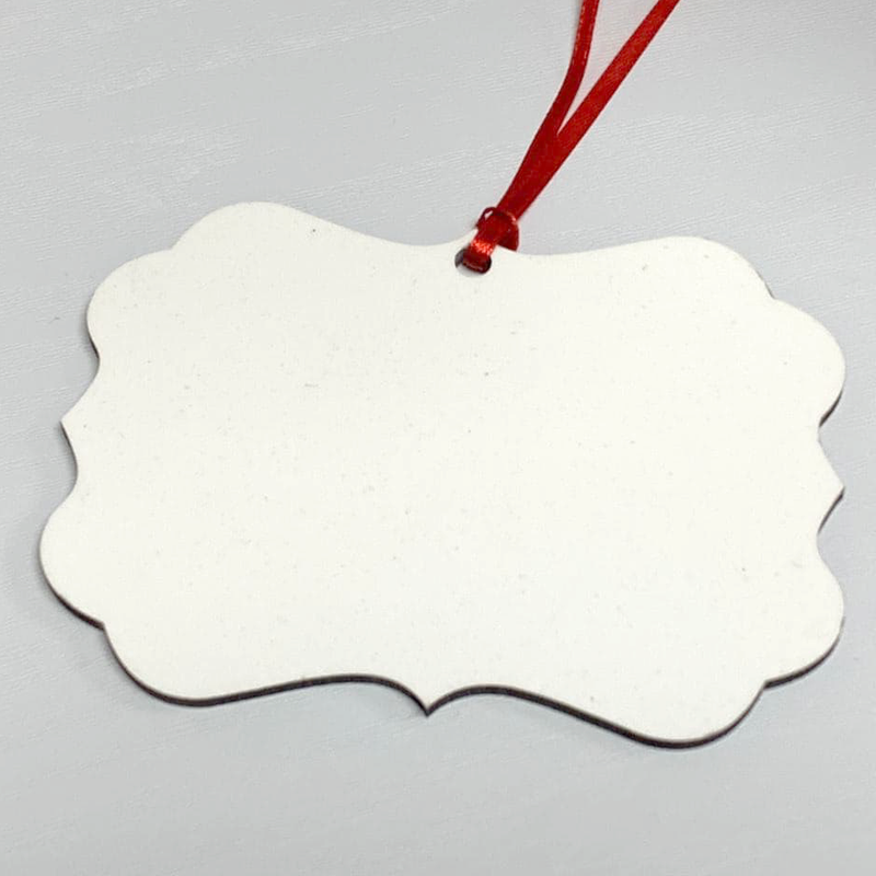 Blank Benelux MDF Ornament 4.25"x 3" DOUBLE-SIDED