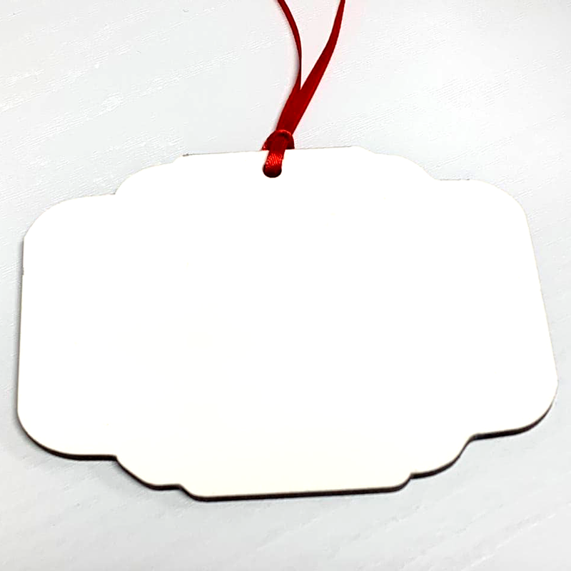 Blank Fancy Style MDF Ornament DOUBLE-SIDED